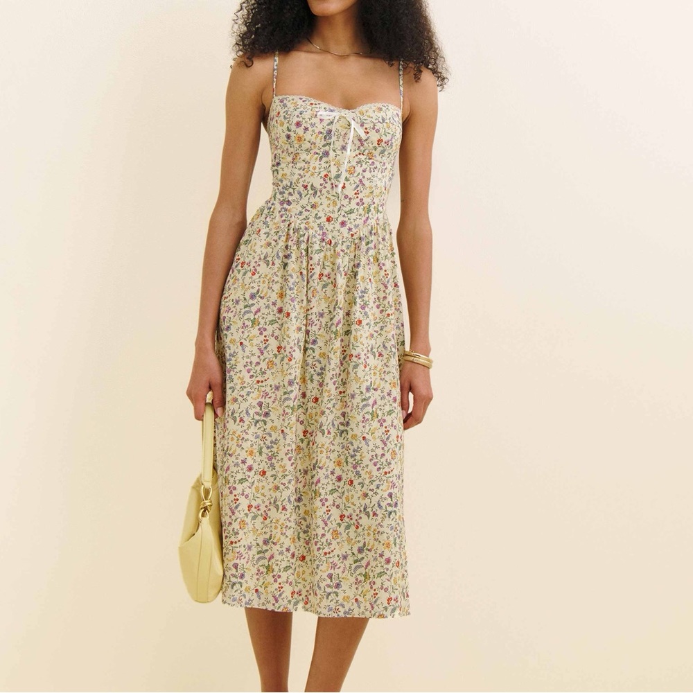 Reformation Multicolor Floral Midi Dress